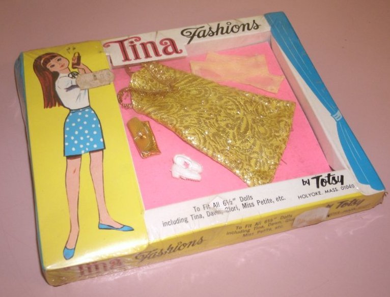 Tina Fashions Gold Metallic Dress