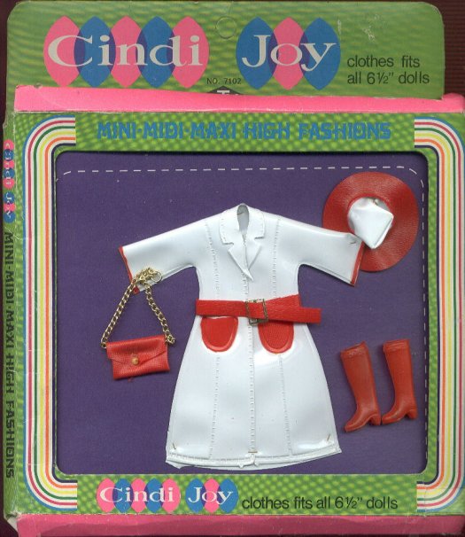 Cindi Joy --White & Red Raincoat