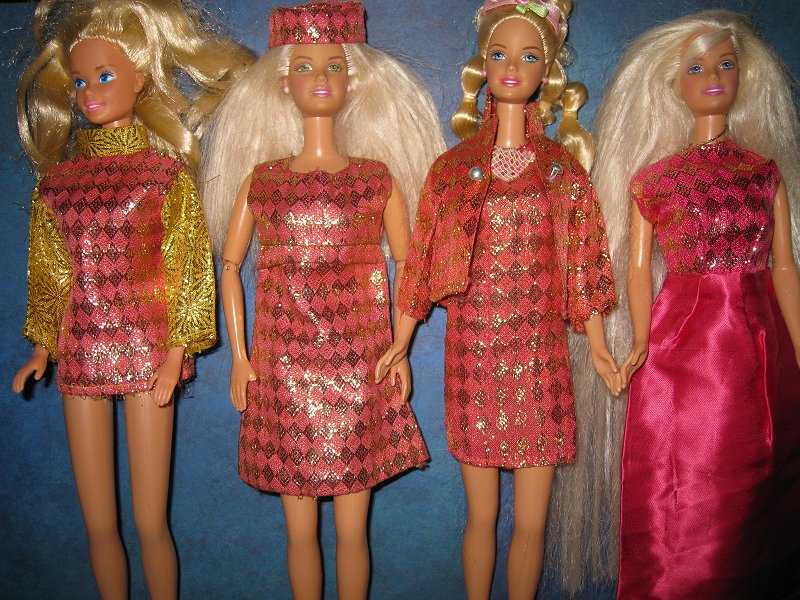 Vintage Diamond Barbie Size fashions