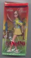 Dancing Dawn yellow skirt/striped top