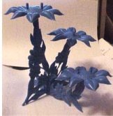 Blue Floral Stand