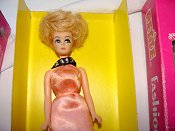 Petite Doll in salmon Pink Slink style fashion