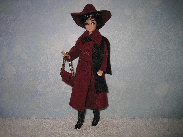 Maroon LNL with hat & purse