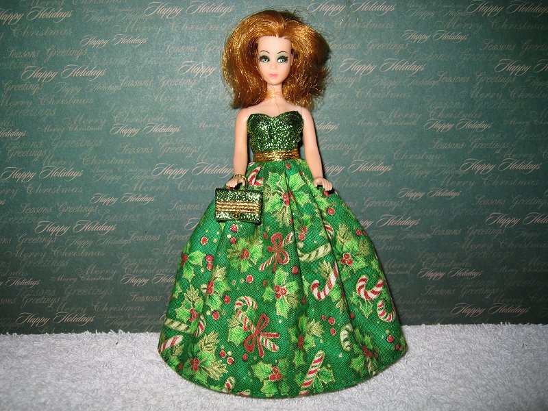 Candy Cane Ballgown with purse PREORDER