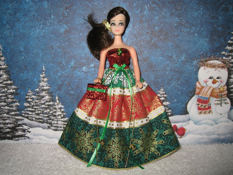 Green Snowflakes Christmas Gown