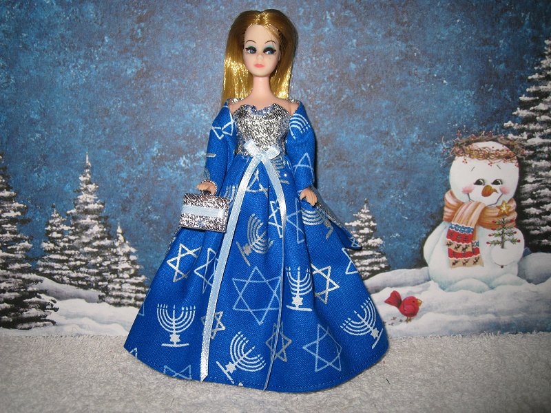 Blue and Silver with wrap Holiday Ballgown