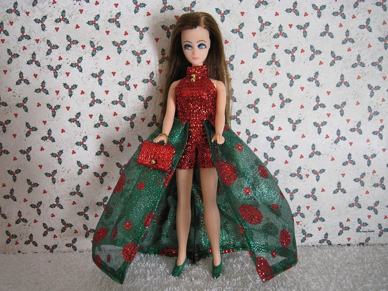 Euro Green & Red gown with purse PREORDER