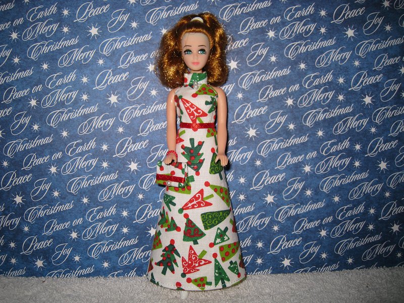 Christmas Tree Gown with purse PREORDER