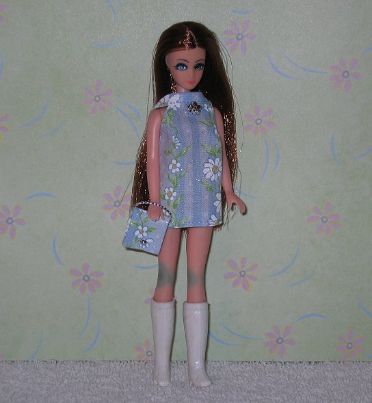 Daisy Blue Sparkle Dancing mini with purse