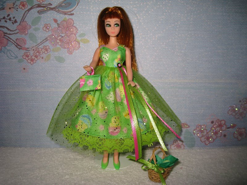 Green Dress with purse (Glori)