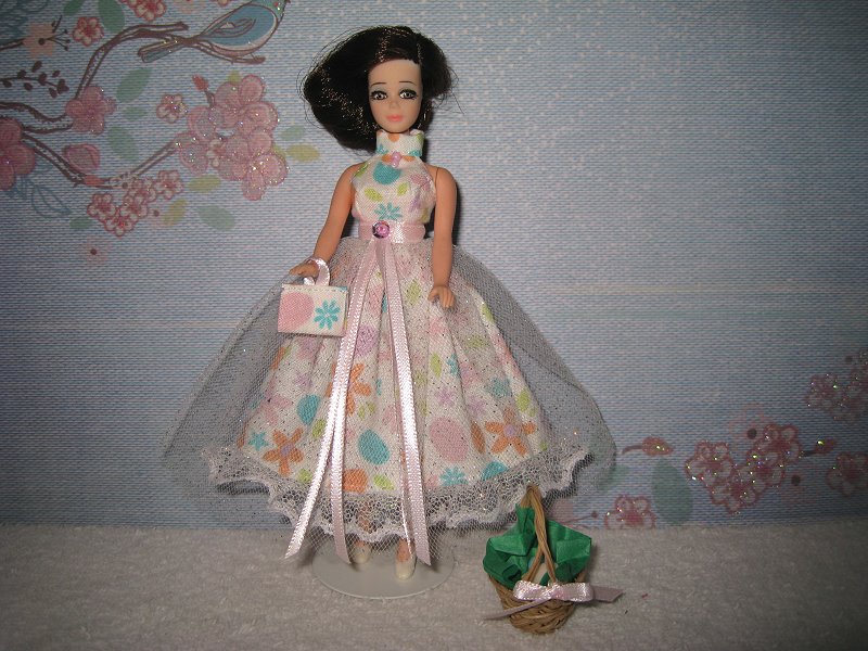 Pastel Dress with purse (Maureen)