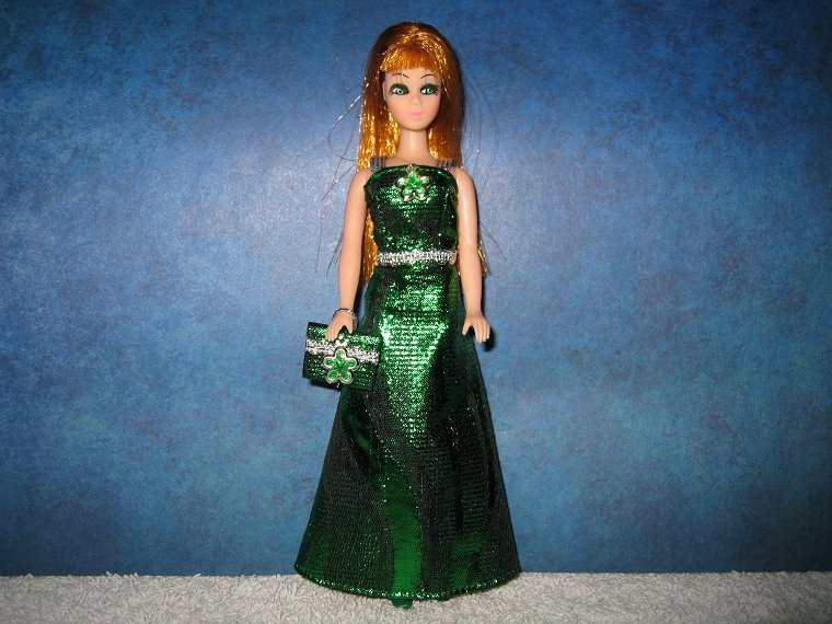  Emerald Spark gown with purse
