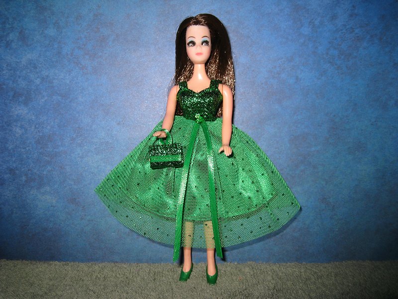  Emerald Sparkle Dress with purse
