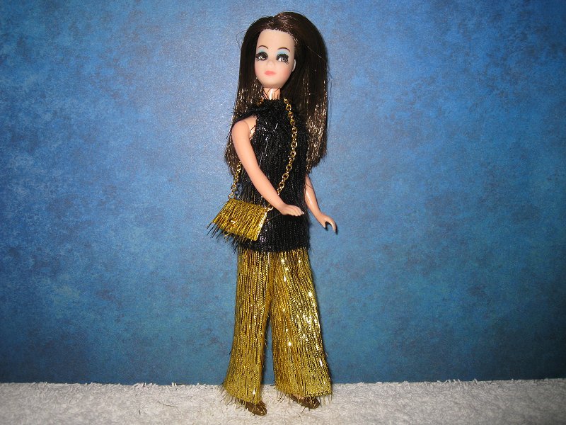 Black And Gold Tinsel Tunic 