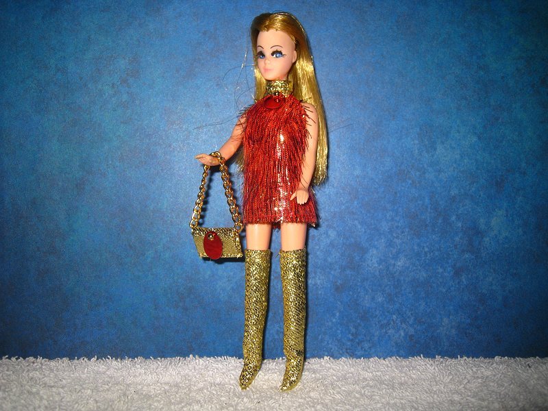 Eyelash Red Gold Mini purse leggings
