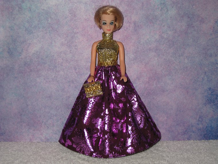FUSCHIA FLASH gown with purse