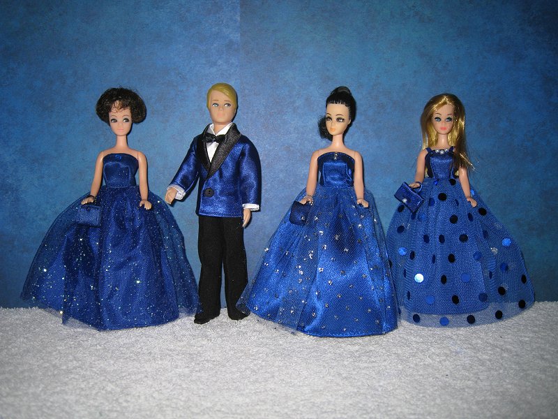 Sapphire Gown coordinating with Tux