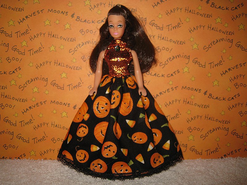 Pumpkin Party Lace Ballgown