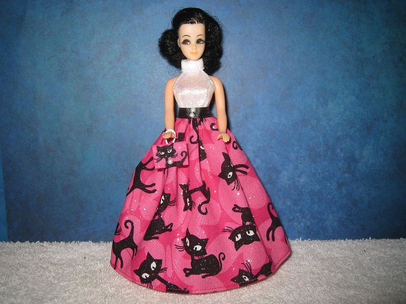 Kitty Black Ballgown with purse