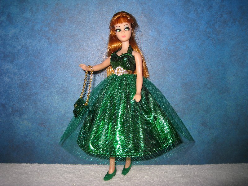 Lame Emerald Dress with purse (Glori)