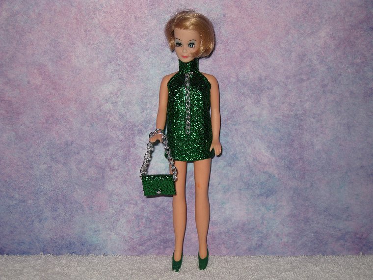 GREEN chain mini with purse