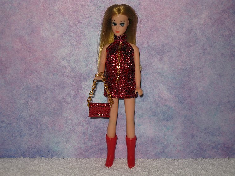 RED chain mini with purse