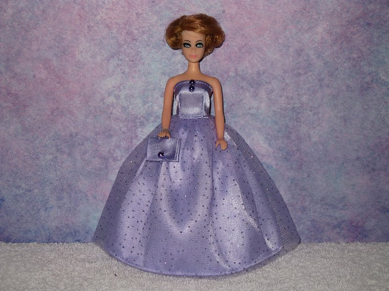 LOVELY LAVENDER gown with purse
