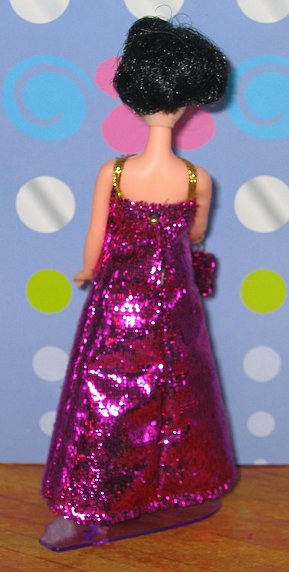 Micro Eyelash Pink gown + purse