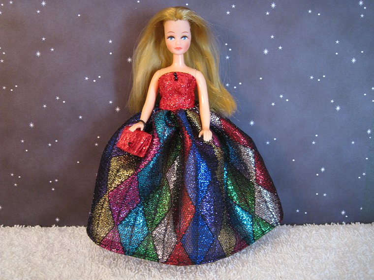 Diamonds gown with shorts & purse