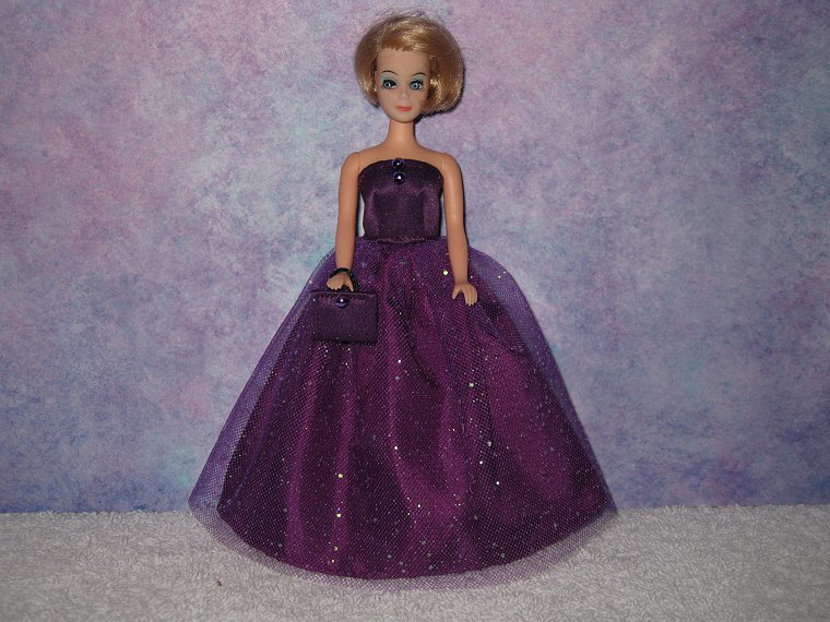PURPLE TOPAZ SPARKLES gown with purse