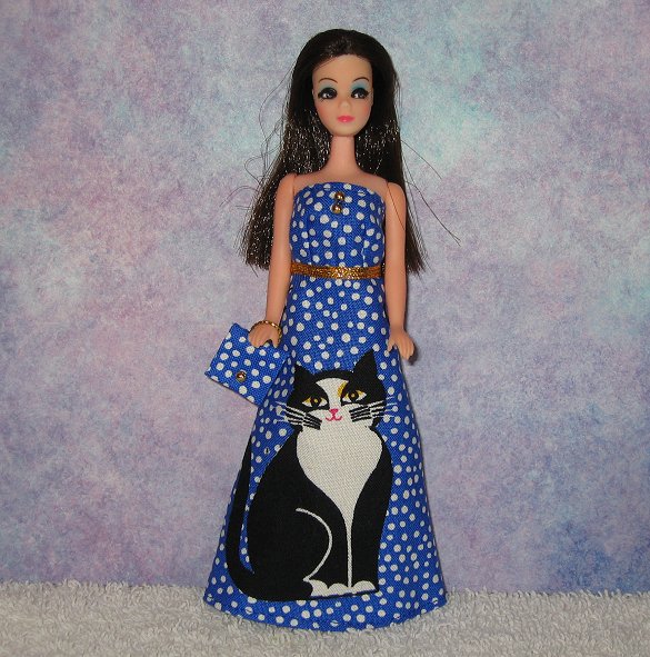 Tuxedo Kitty gown with purse #1
