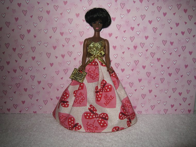 Valentine Gown #4 with purse