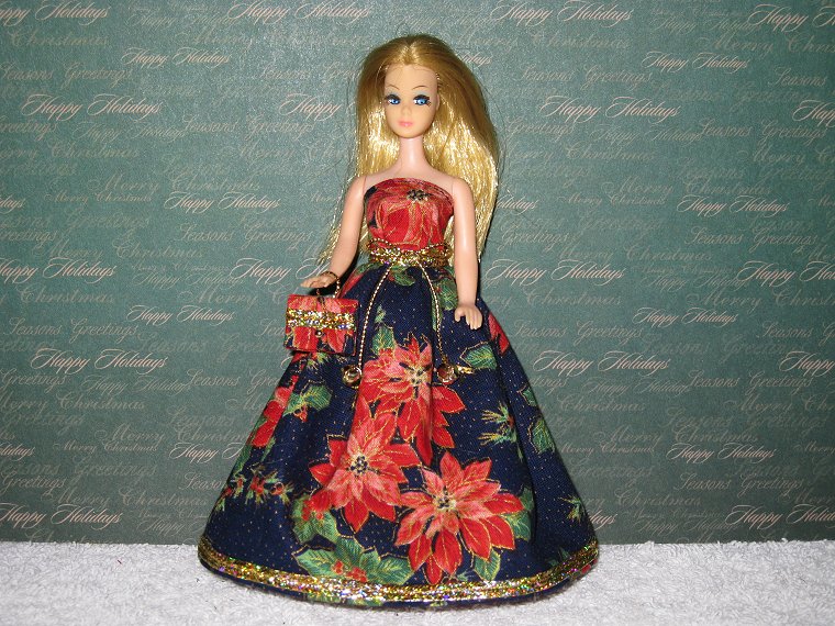 POINSETTIA gown with purse #2