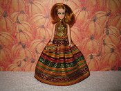 Autumn Festival Gown with purse