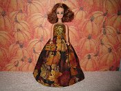 Autumn Leaves Gown with purse