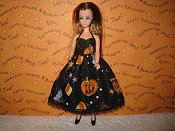 Pumpkin Toss Dress with lace