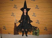 Witch Dress with broom & bag