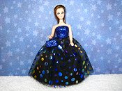 Small Dots gown with purse