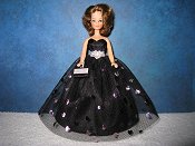 Black & pink foil hearts Ballgown (Penny)