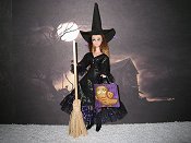 Dawn Witch dress, owl bag, hat, & broom