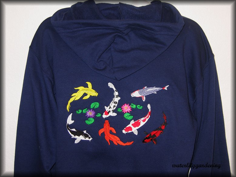 7 Koi with 2 water lilies Design #6 Example