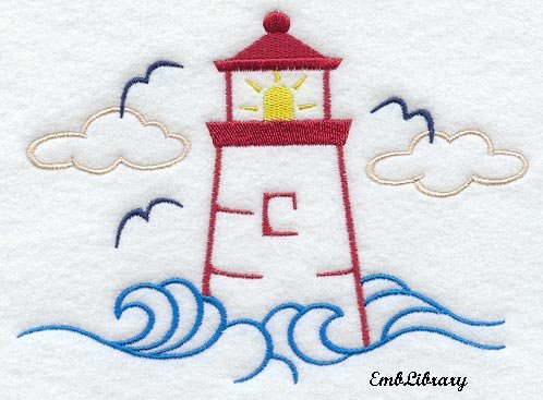 Lighthouse Graphic (big) --great for towels