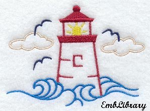 Lighthouse graphic (small)--great for handtowels