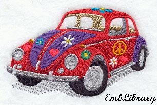 1967 Volkswagon Beetle (hippie style)