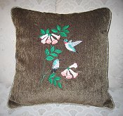 Hummingbird pillow