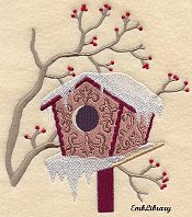 Snowy Birdhouse
